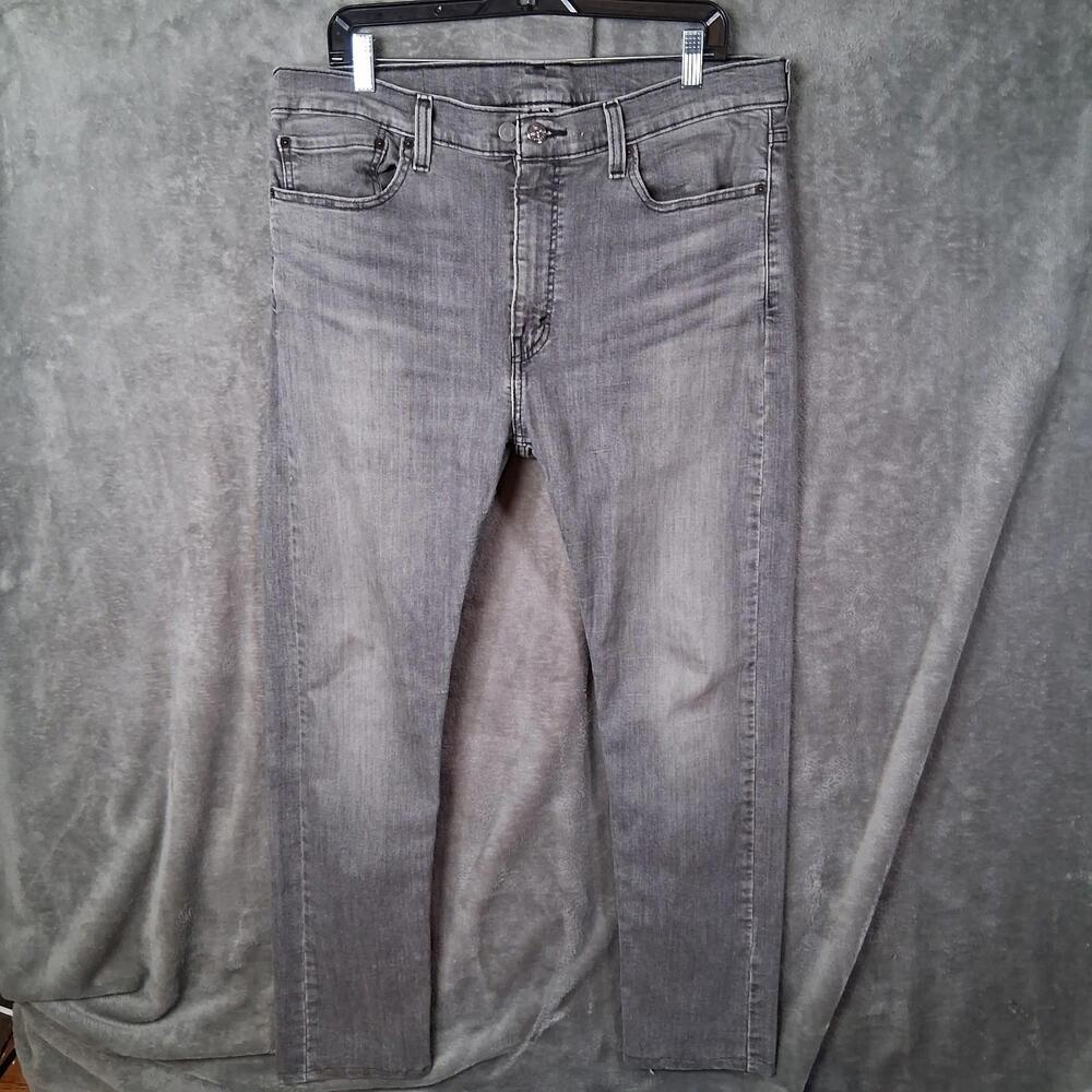 Levis 510 Mens 36x32 Skinny Fit Stretch Denim Jeans Gray Wash Inseam 29